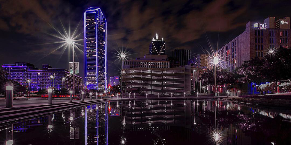 purple skyline